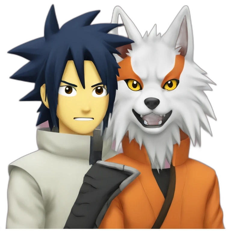 Naruto and kurama emoji