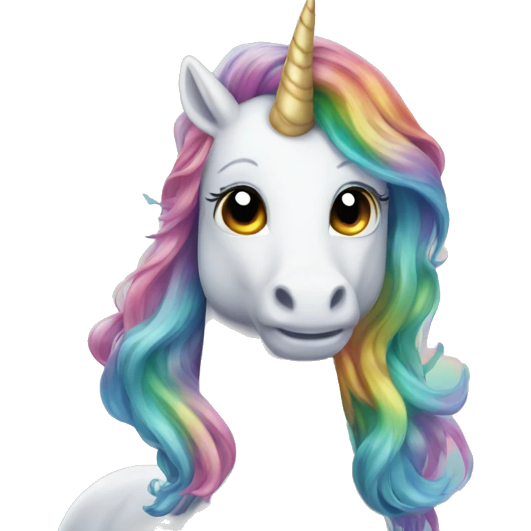 Rainbow mermaid unicorn  emoji
