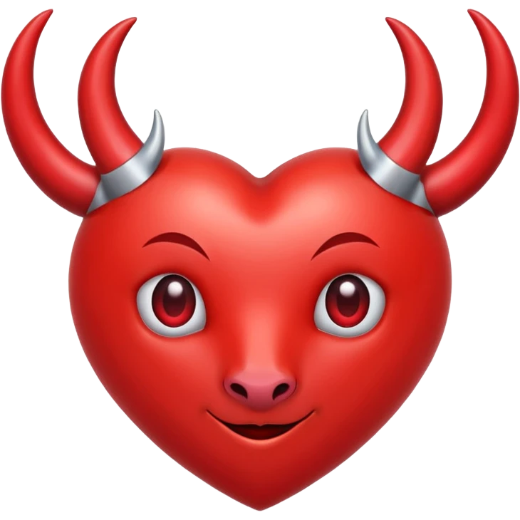 Corazón con cuernos  emoji