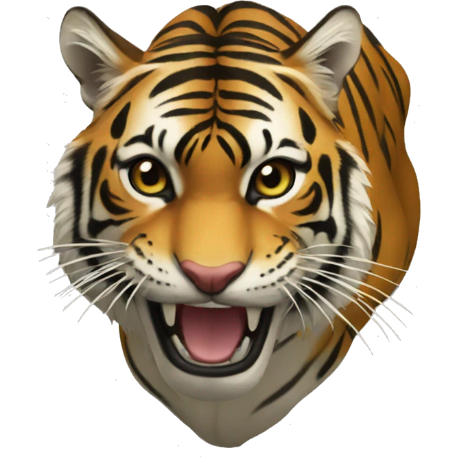 Tigre sacando la lengua emoji