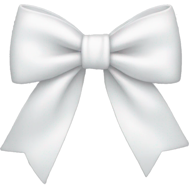 white bow emoji