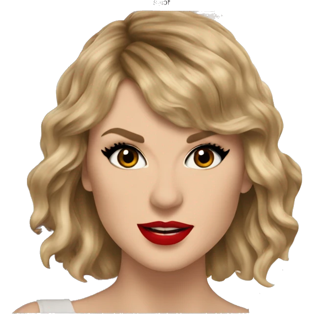 Taylor swift with a music album that says “REP TV” emoji