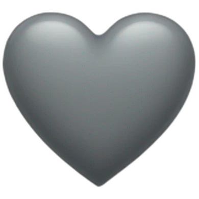 Grey heart emoji