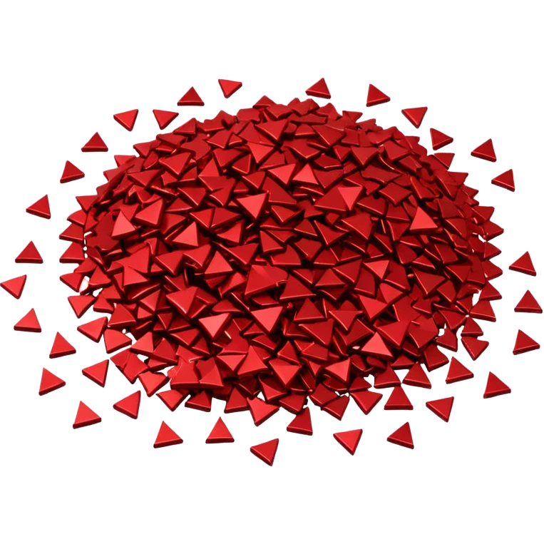 red glitter ping emoji