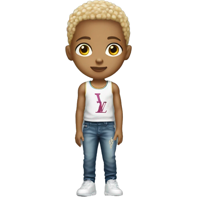 kid light skin with louis vuitton ball emoji