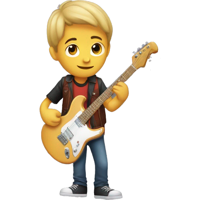 boy with guitar emoji