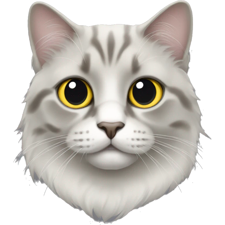 cat british short haïr yellow eyes emoji