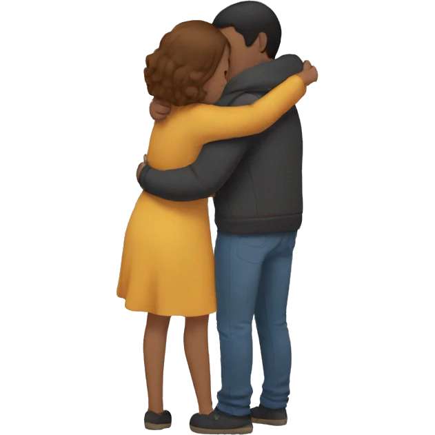 Two people hugging emoji