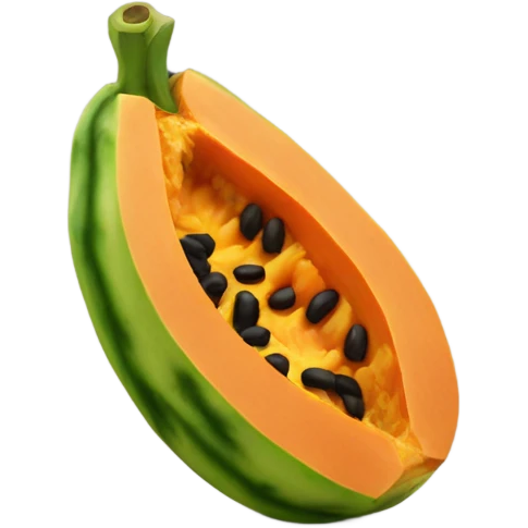 Realistic Papaya  emoji