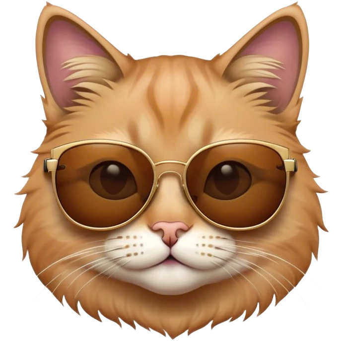 Cat with sunglassesl😭🥳 emoji
