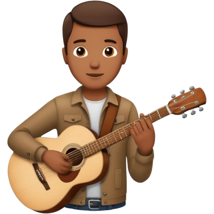 man holding guitar emoji
