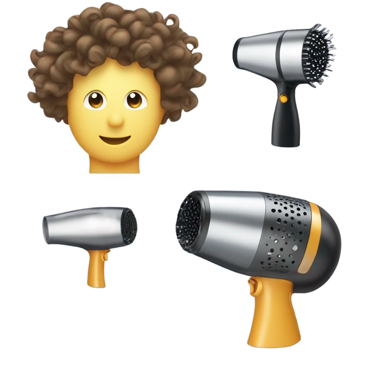Blow dryer diffuser emoji