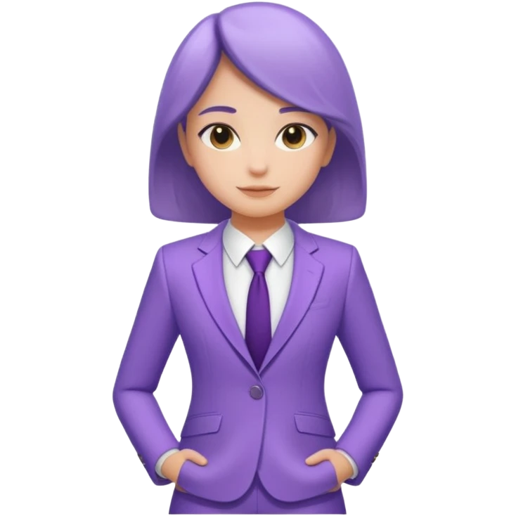 lavender-purple  Suit, smooth rounded neckline, simple design, glossy surface, plain background. Negative: Girls, only suit. emoji
