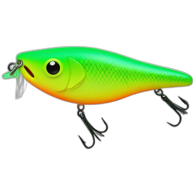 lure vert et jaune fluo emoji
