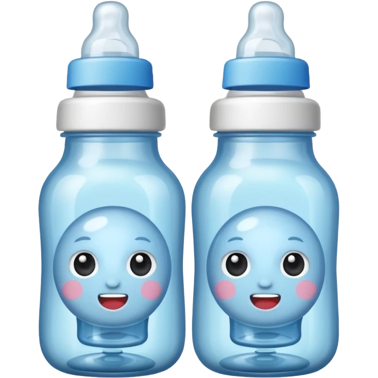 Two baby bottles emoji