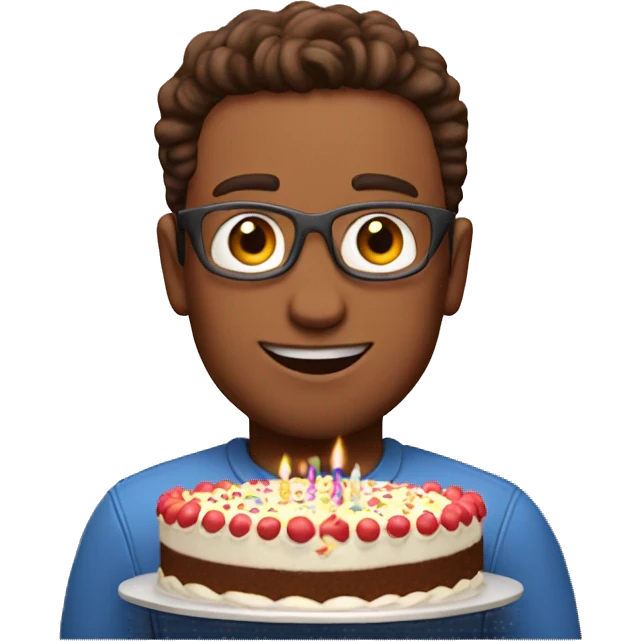 Cake happy birthday Hugo  emoji