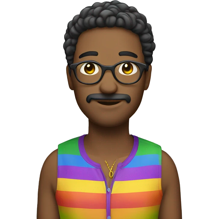 person dressed for gay pride emoji
