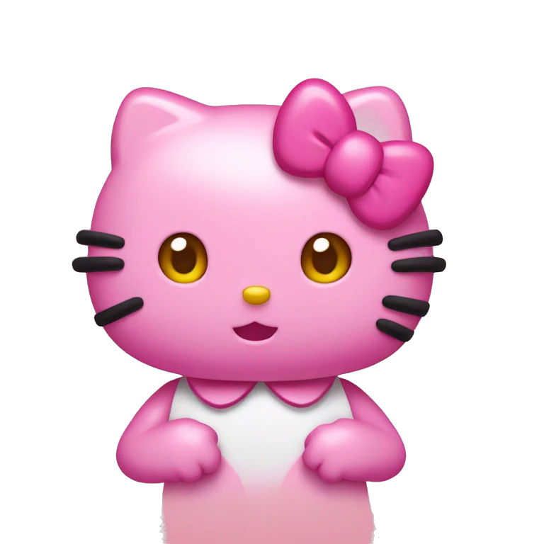 Hello kitty pink emoji
