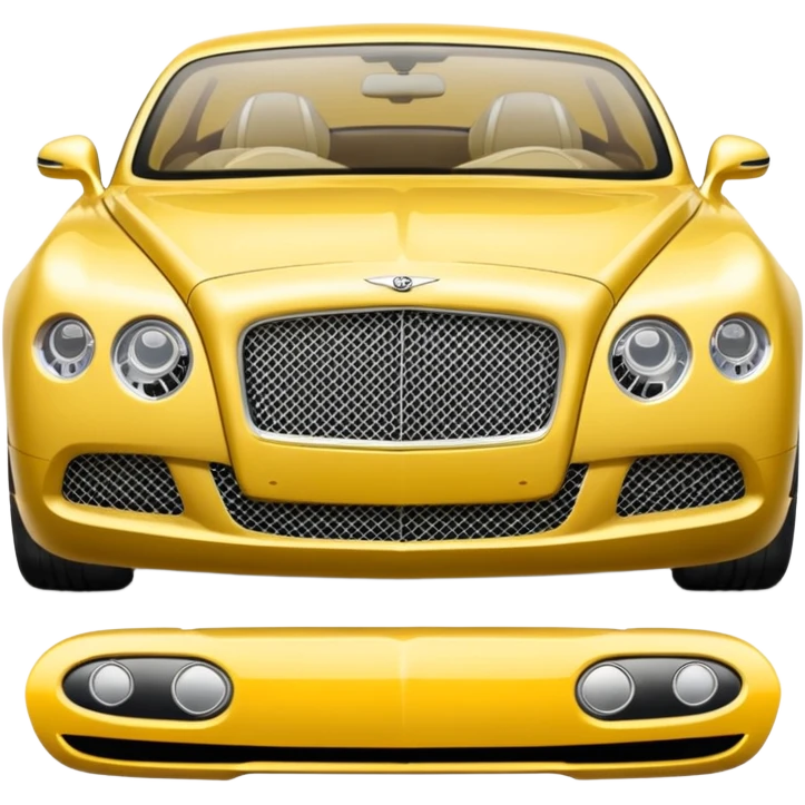 Yellow Bentley emoji