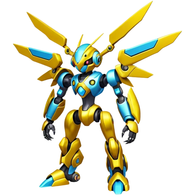 Shiny Fakemon-Pokemon-Digimon-Spectrobes-Medabot-fusion, full body emoji