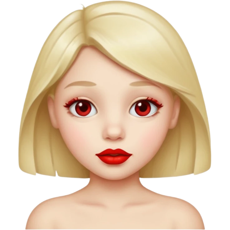child wearing lipstick  emoji