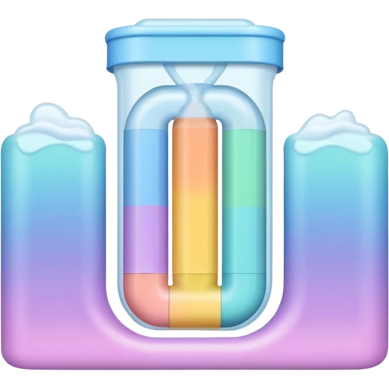 a pastel squeeze tube emoji