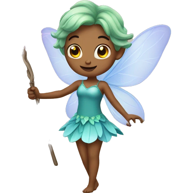 a fairy with her wand emoji