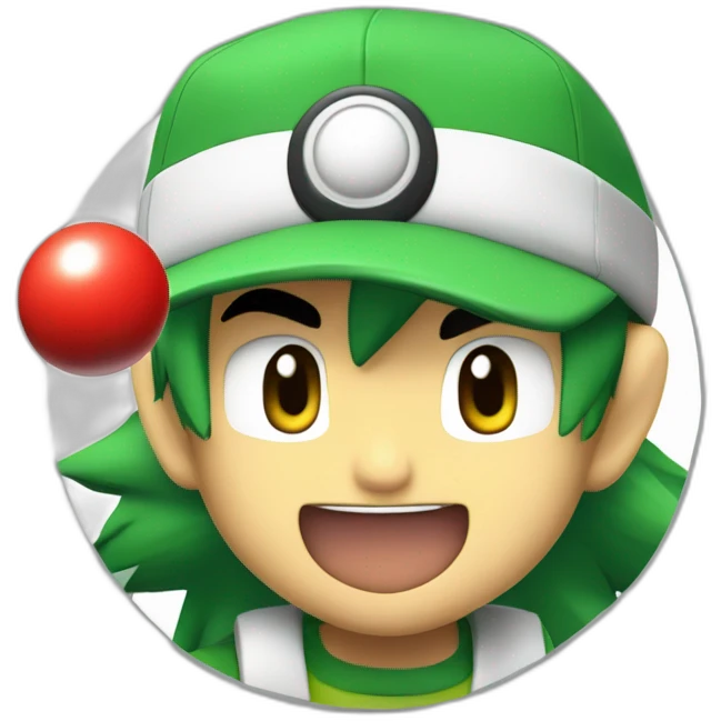 Ash Ketchum, throwing a pokè ball emoji