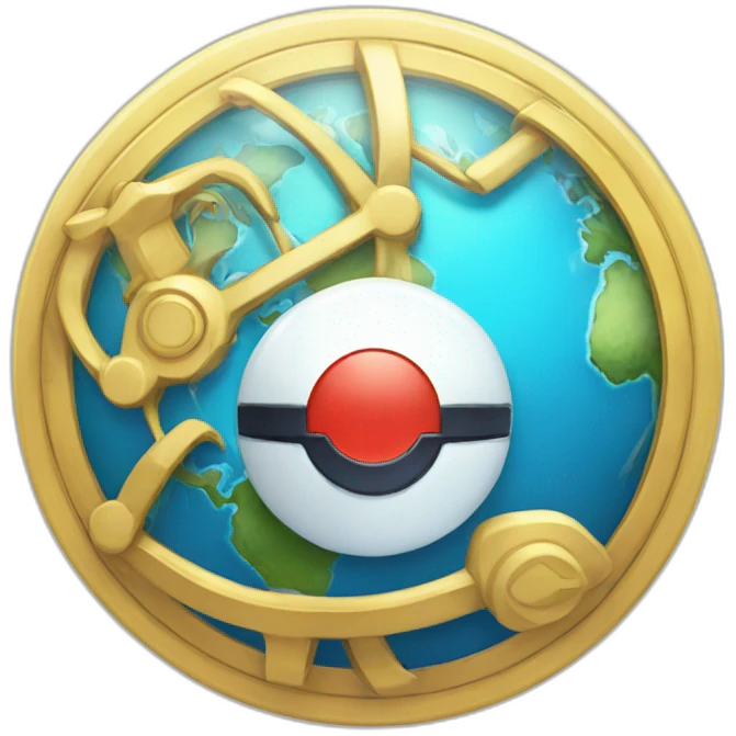 Global Trade Station Pokemon Badge  emoji