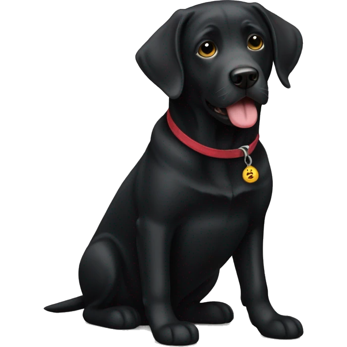 Black lab emoji