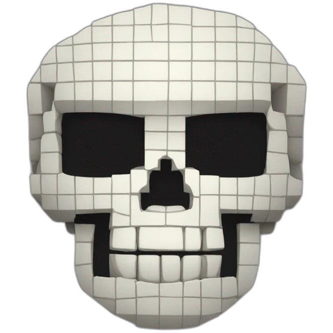 pixel skull emoji
