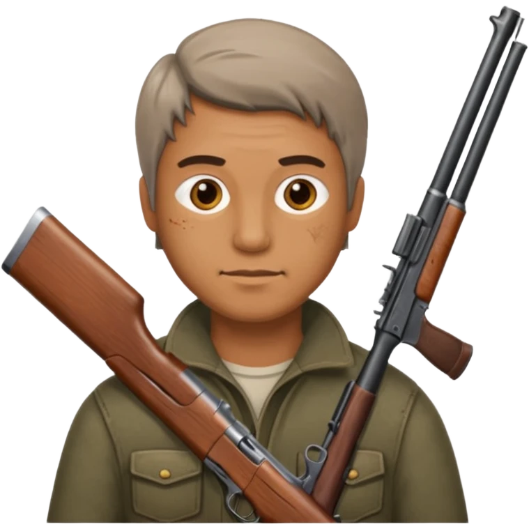 A guy with a shotgun. emoji
