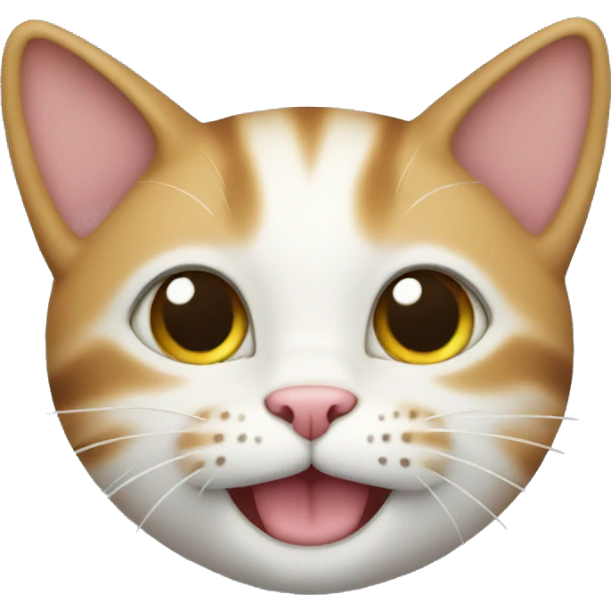 Cat happy emoji