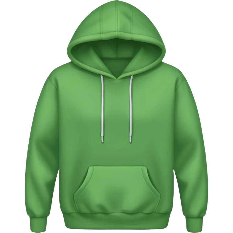 simple green hoodie, unoccupied emoji