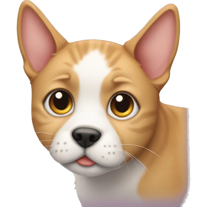 Kitty mixed with a dog emoji