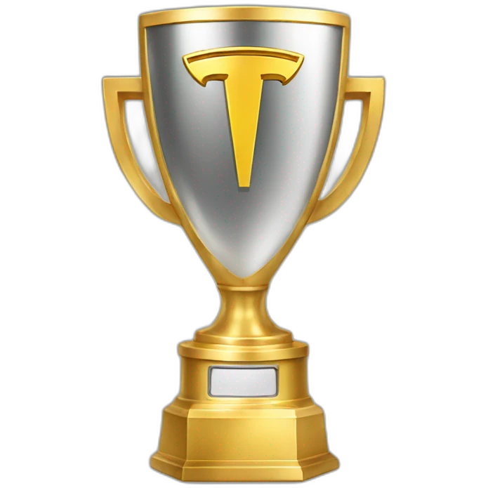 tesla gold trophy emoji