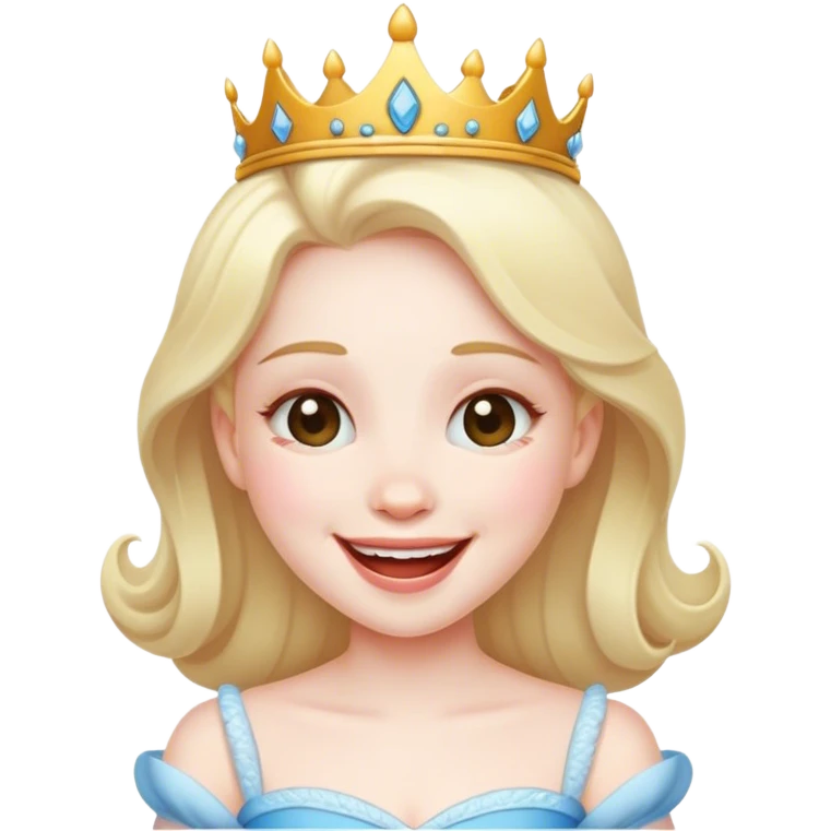 Princess farting emoji