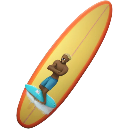 Rod wave on a surfboard emoji