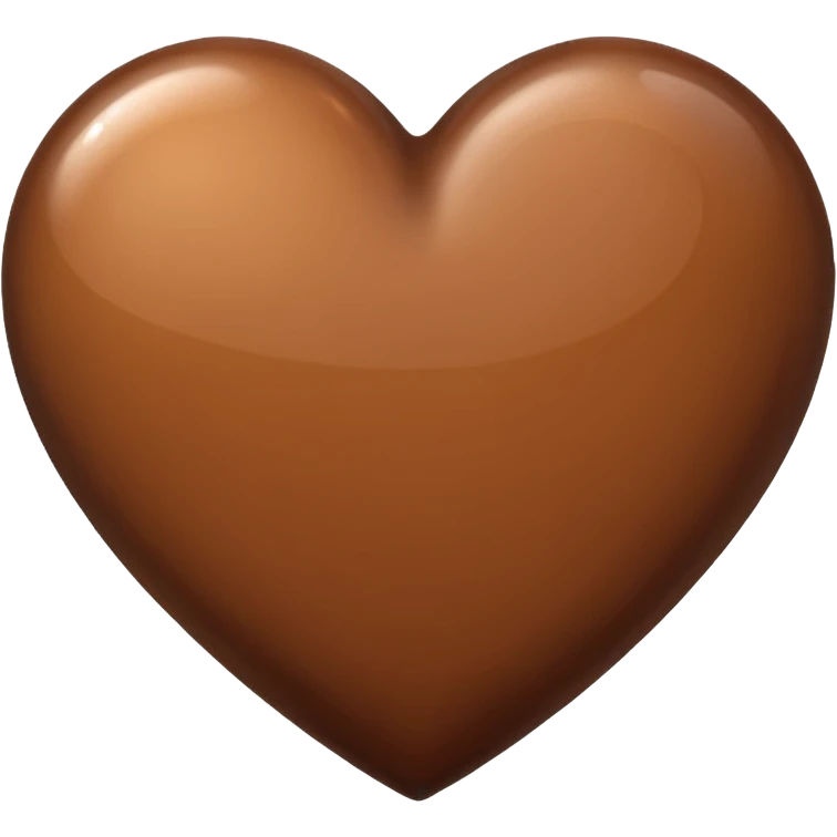 коричневое сердце emoji
