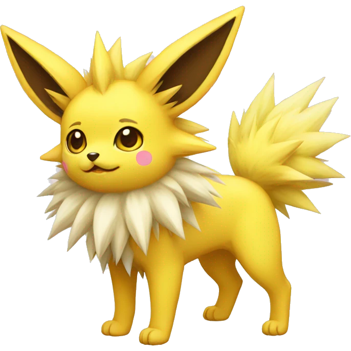 Kawaii Jolteon full body emoji