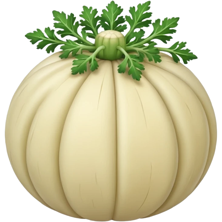 celeriac without green part and without eyes emoji