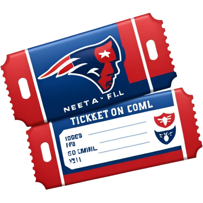 ticket nfl blue (#00A3E0) and red (#F9423A) emoji