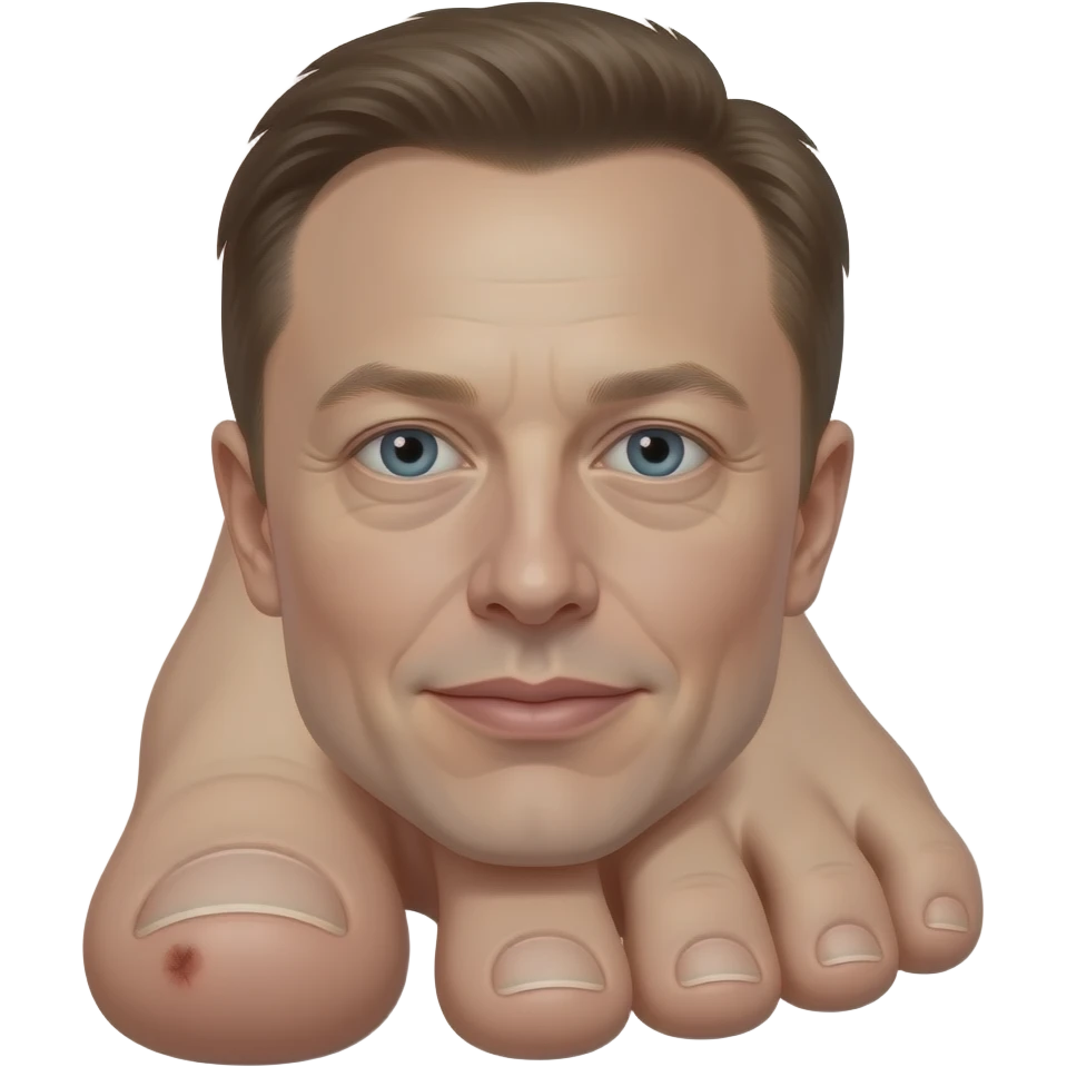 Elon musk toes emoji