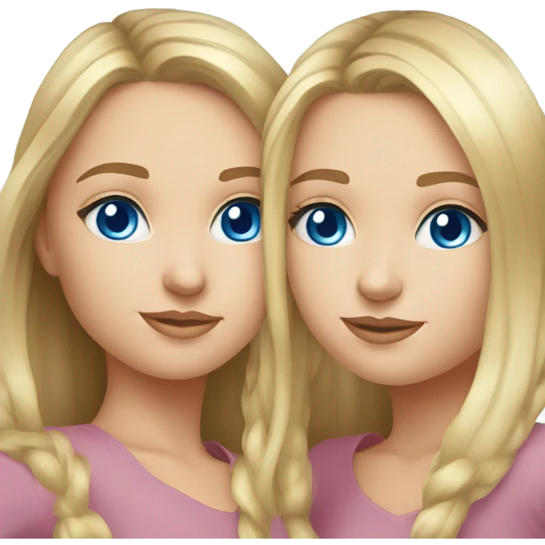 russian-duo-girls-best-friends-blue eyes  emoji