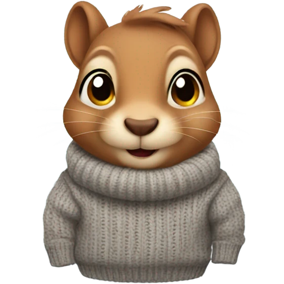 squirrel wearing sweater  emoji