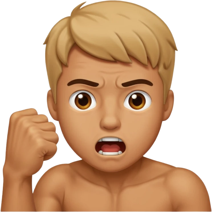 Guy biting his fist emoji