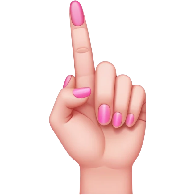 pink middle finger emoji