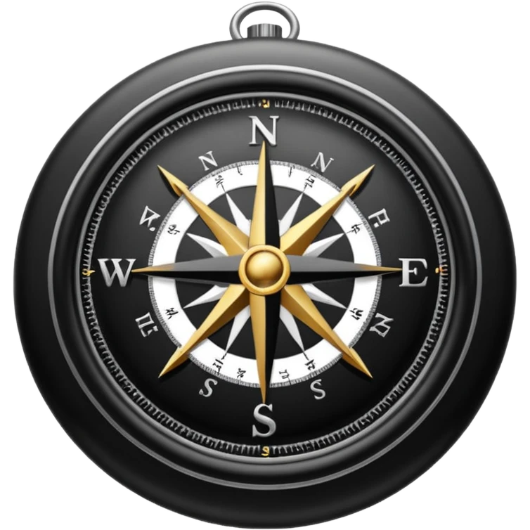 black compass emoji