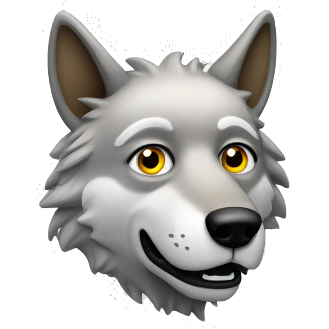 stupid silly bank wolf emoji
