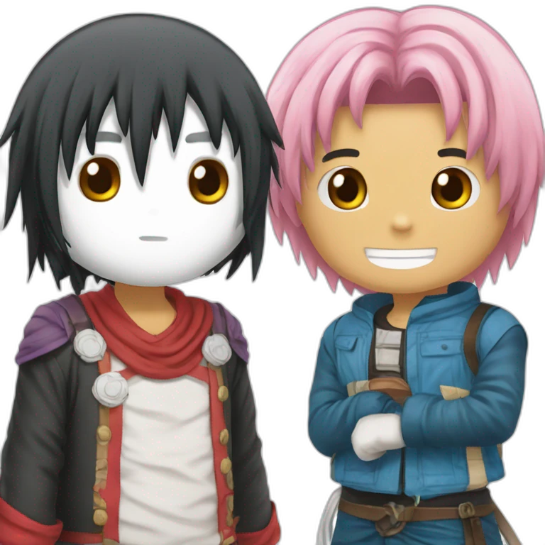 hello kitty and gugetama emoji